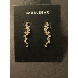 Baublebar Farah Rhinestone and Gold Tone Ear Crawler Earrings